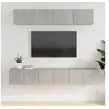 Image de Ensemble de meubles TV 5 pcs Gris béton Bois d ingénierie