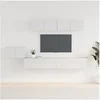 Image de 5-delige Tv-meubelset bewerkt hout wit3114430