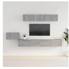 Image de Ensemble de meubles TV 5 pcs Sonoma gris Bois d'ingénierie3114436