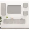Image de Ensemble de meubles TV 5 pcs Gris béton Bois d ingénierie