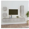 Image de 5-delige Tv-meubelset bewerkt hout betongrijs3114449