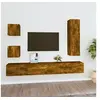 Image de 5-delige Tv-meubelset bewerkt hout gerookt eikenkleurig3114451