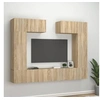 Image de Ensemble de meubles TV 6 pcs Chêne sonoma Bois d ingénierie