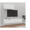 Image de Ensemble de meubles TV 3 pcs Blanc Bois d'ingénierie3114470