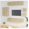 Image de Ensemble de meubles TV 8 pcs Chêne sonoma Bois d'ingénierie3114488