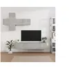 Image de Ensemble de meubles TV 7 pcs Gris béton Bois d'ingénierie
