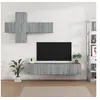 Image de 7-delige Tv-meubelset bewerkt hout grijs sonoma eikenkleurig3114516