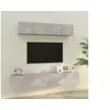 Image de Ensemble de meubles TV 4 pcs Gris béton Bois d ingénierie
