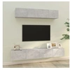 Image de Ensemble de meubles TV 4 pcs Gris béton Bois d ingénierie