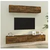 Image de 4-delige Tv-meubelset bewerkt hout gerookt eikenkleurig3114539