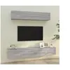 Image de Ensemble de meubles TV 4 pcs Sonoma gris Bois d'ingénierie3114540