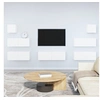Image de Ensemble de meubles TV 7 pcs Blanc Bois d ingénierie