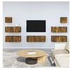 Image de Ensemble de meubles TV 7 pcs Chêne fumé Bois d ingénierie