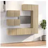 Image de Ensemble de meubles TV 6 pcs Chêne sonoma Bois d'ingénierie3114552