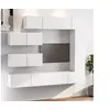 Image de 7-delige Tv-meubelset bewerkt hout wit3114558