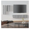 Image de Ensemble de meubles TV 4 pcs Sonoma gris Bois d'ingénierie3114628