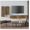 Image de 4-delige Tv-meubelset bewerkt hout gerookt eikenkleurig3114635