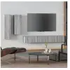 Image de Ensemble de meubles TV 4 pcs Sonoma gris Bois d'ingénierie3114636