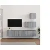 Image de Ensemble de meubles TV 4 pcs Sonoma gris Bois d ingénierie