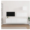 Image de Ensemble de meubles TV 4 pcs Blanc Bois d'ingénierie3114646