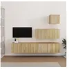 Image de Ensemble de meubles TV 4 pcs Chêne sonoma Bois d'ingénierie3114648
