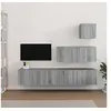 Image de Ensemble de meubles TV 4 pcs Sonoma gris Bois d'ingénierie3114652