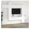 Image de Ensemble de meubles TV 9 pcs Blanc Bois d'ingénierie3114654