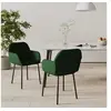 Image de Lot de 2 chaise en plastique non pliable interieur H. 76 cm vert