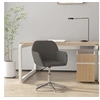 Image de Chaise pivotante de bureau Gris foncé Tissu344713