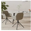 Image de Lot de 2 chaise H. 79.5 cm non pliable en plastique interieur gris