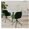Image de Lot de 2 chaise H. 79.5 cm non pliable en plastique interieur vert