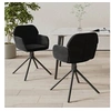Image de Lot de 2 chaise en plastique non pliable interieur H. 79.5 cm noir