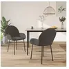 Image de Lot de 2 chaise interieur H. 78.5 cm gris en metal
