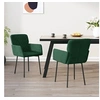 Image de Lot de 2 chaise H. 78.5 cm en metal vert interieur