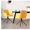 Image de Lot de 2 chaise interieur non pliable H. 83.5 cm en plastique jaune