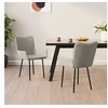 Image de Lot de 2 chaise en plastique non pliable interieur H. 81.5 cm gris