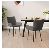 Image de Lot de 2 chaise interieur non pliable en plastique H. 81.5 cm gris