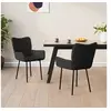 Image de Lot de 2 chaise en plastique non pliable interieur H. 81.5 cm noir
