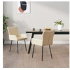 Image de Lot de 2 chaise H. 82 cm non pliable en plastique interieur beige