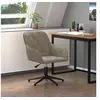 Image de Chaise pivotante de bureau Gris clair Velours344856