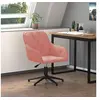 Image de Chaise pivotante de bureau Rose Velours