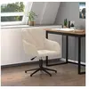 Image de Chaise pivotante de bureau Crème Velours344865