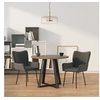 Image de Lot de 2 chaise H. 81.5 cm non pliable interieur en plastique gris