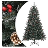 Image de Sapin de Noël artificiel avec support Vert 150 cm PVC