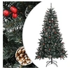 Image de - Arbre de Noël artificiel - avec - support - 180 - cm - PVC - vert