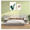 Image de Tête de Lit avec Armoires Accessoire de Lit Tête de Lit Flottante Murale Meuble de Chambre à Coucher Gris Béton Bois d'Ingénierie