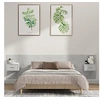 Image de Tête de Lit avec Armoires Accessoire de Lit Meuble de Chambre à Coucher Tête de Lit Flottante Murale Gris Béton Bois d'Ingénierie