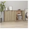 Image de Dressoirs 2 st 60x30x70 cm bewerkt hout sonoma eikenkleurig3115774