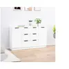 Image de Buffets 2 pcs blanc 60x30x70 cm Bois d ingénierie