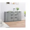Image de Buffets 2 pcs Sonoma gris 60x30x70 cm Bois d'ingénierie3115794